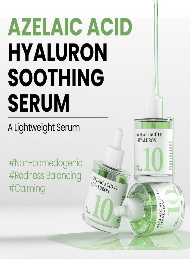SUDAJI 1.76 fl oz Azelaic Acid 10 Hyaluron Redness Balancing Serum, Facial Serum for Uneven Skin, Hyaluronic Acid, Niacinamide - Image 2